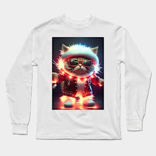 Cute Anime Cat - Anime Art design Long Sleeve T-Shirt